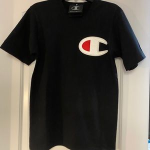 NWT Champion Big C patch shirt